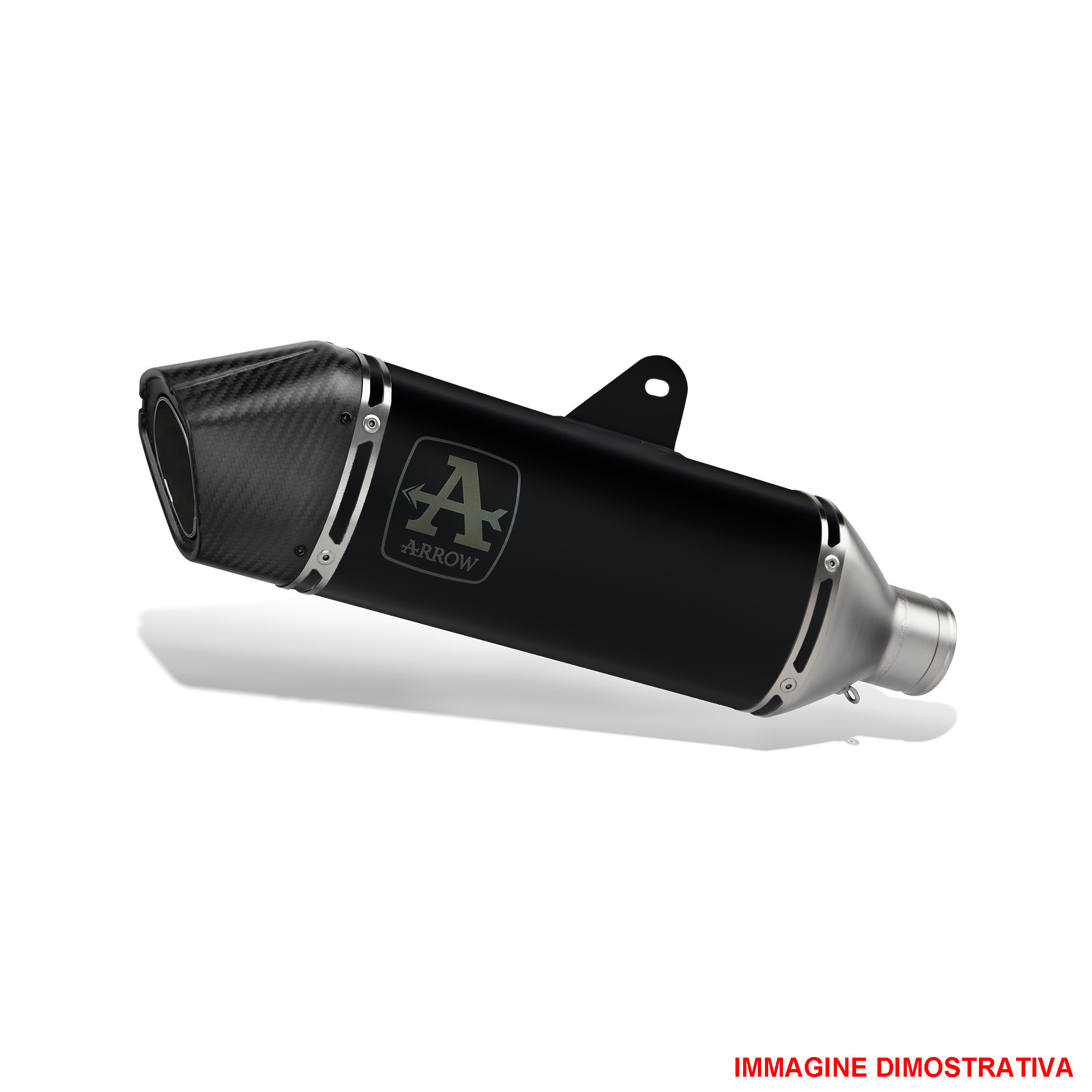 Scarico completo omologato Arrow con terminale Veloce Alluminio Dark per TRIUMPH TRIDENT 660 2025