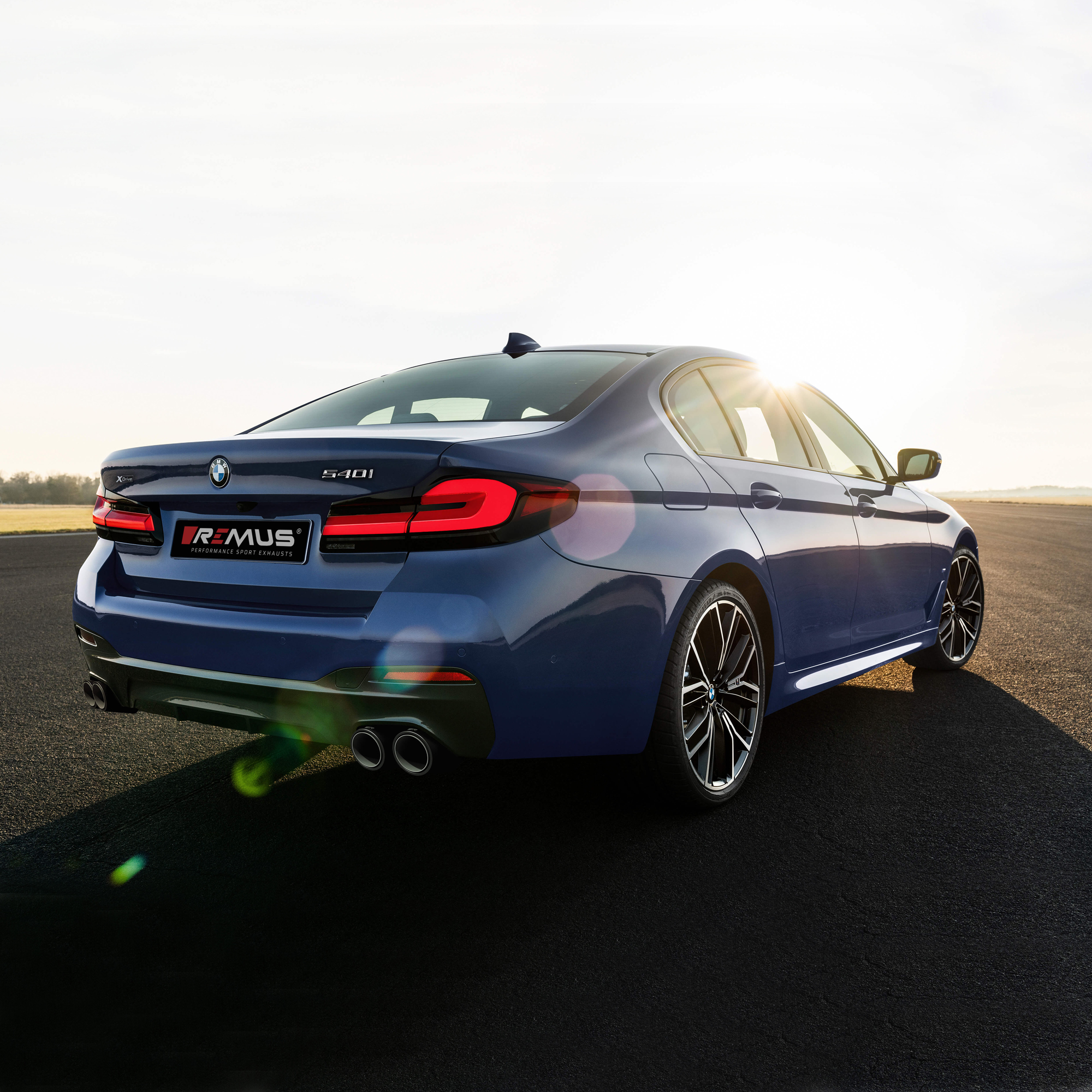 Scarico racing Remus a partire dal catalizzatore per BMW 5 Series G30 (G5L) Sedan / G31 Touring 540i/540i xDrive 245kW 10/2020=> (B58B30C, con FAP)