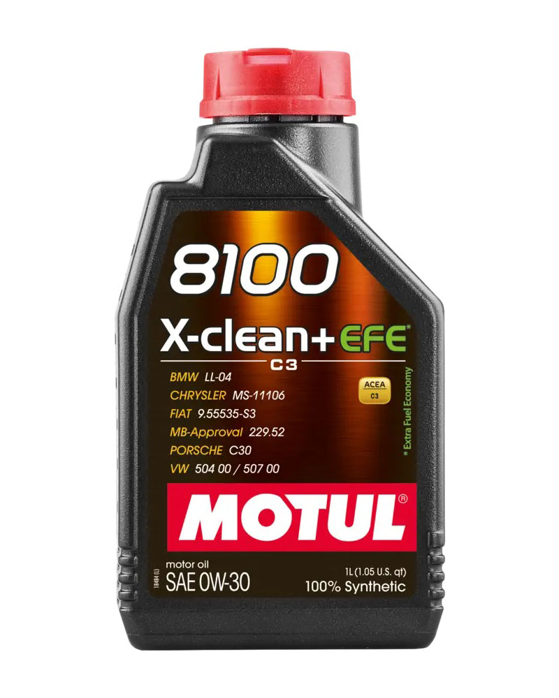 Olio Motore Motul 8100 X-CLEAN + EFE 0W-30W 1L
