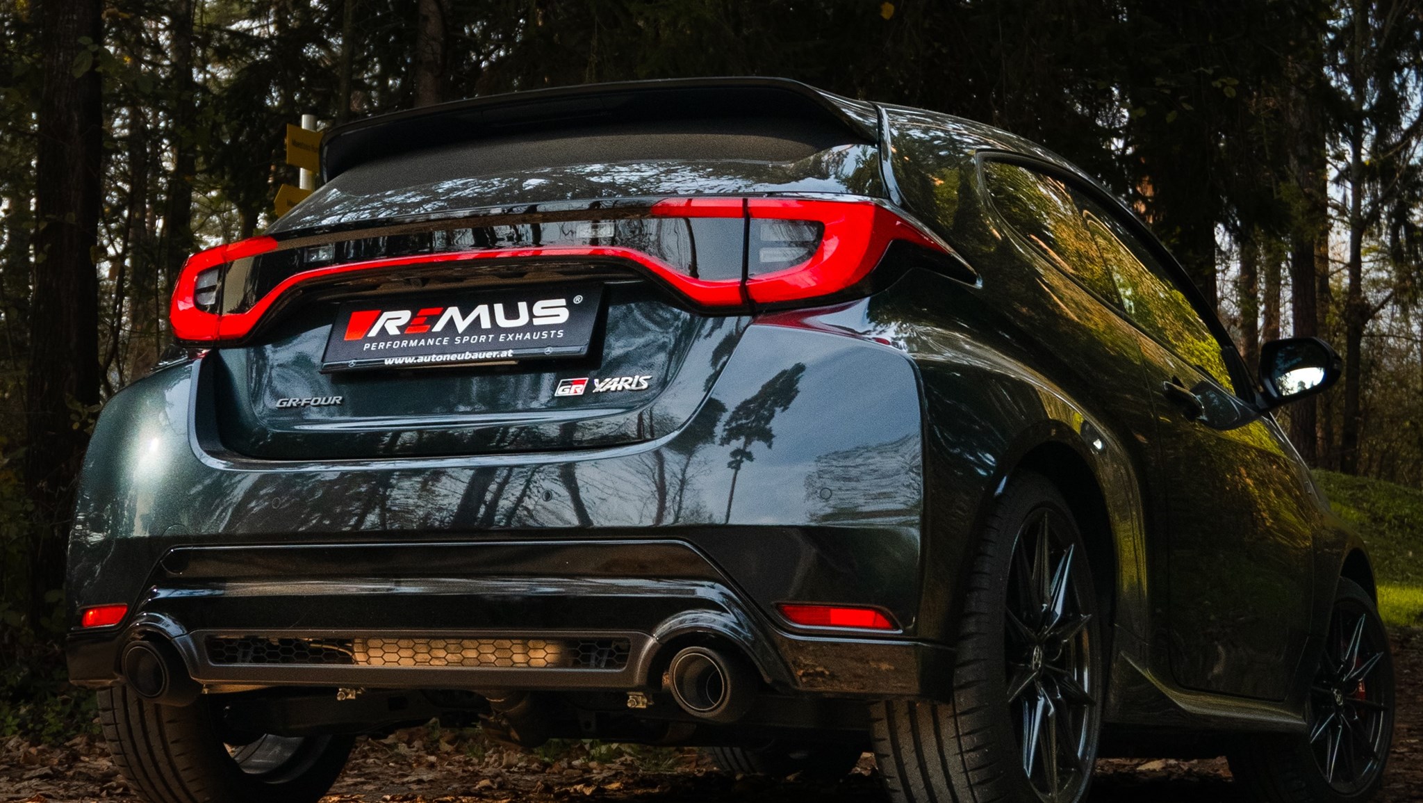 Scarico sportivo omologato Remus a partire dal FAP per Toyota Yaris GR, 4WD, Typ(e) XPA1G 1.6l Turbo 206kW 2024=> (G16E, con FAP)