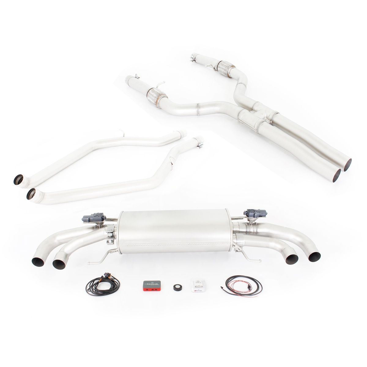 Scarico racing Remus a partire dal catalizzatore per Alfa Romeo Giulia Quadrifoglio, type 952, 2.9 V6 QV 375 kW 05/2016=>