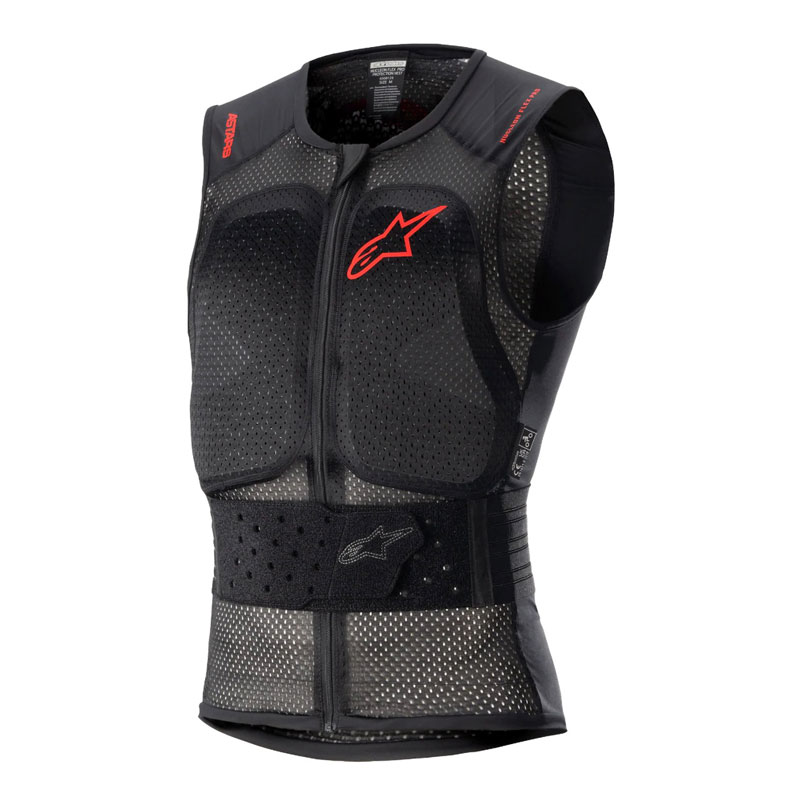 Gilet Protettivo Nucleon Flex Pro Alpinestars Nero-Rosso XL